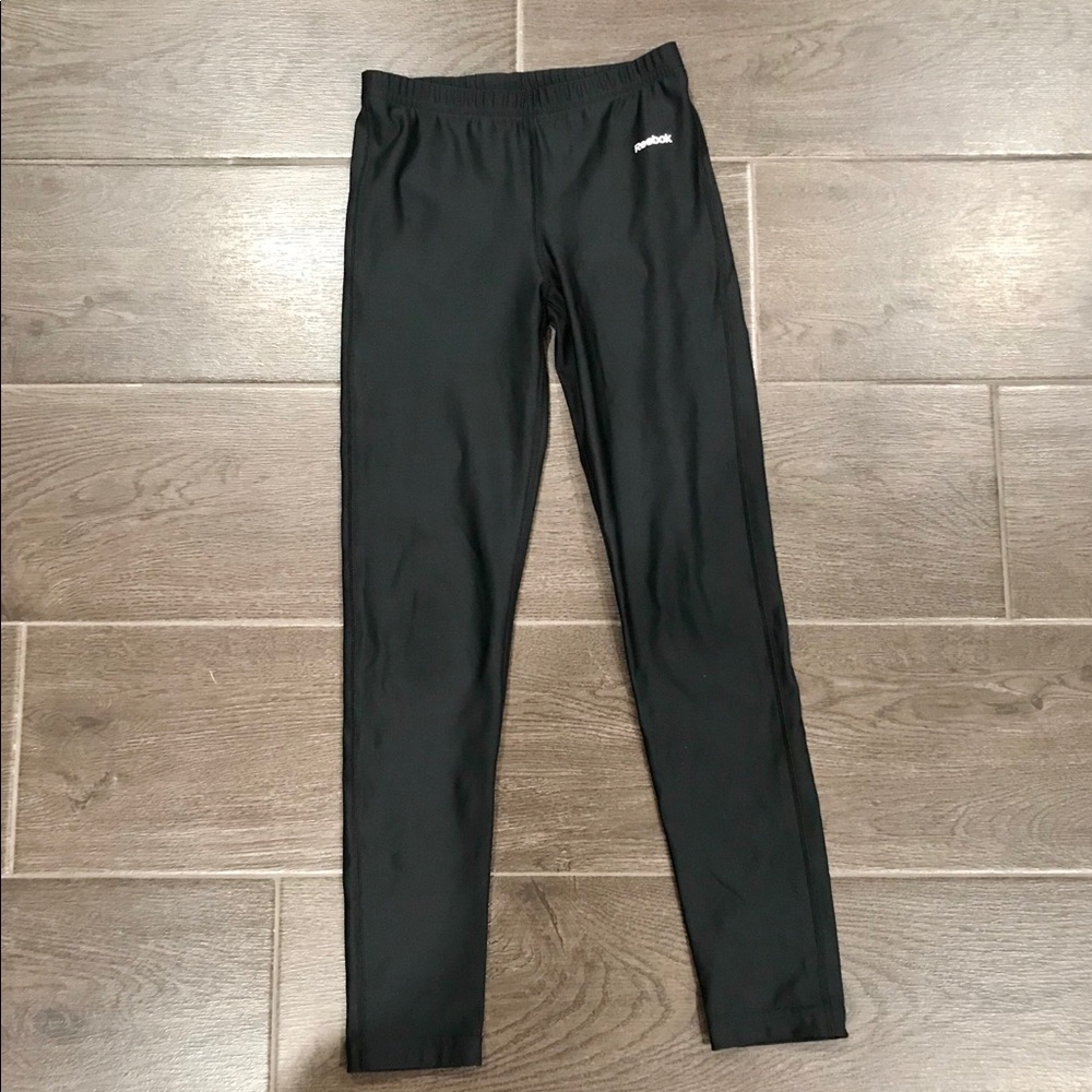 Reebok black leggings. Size M; 10-12